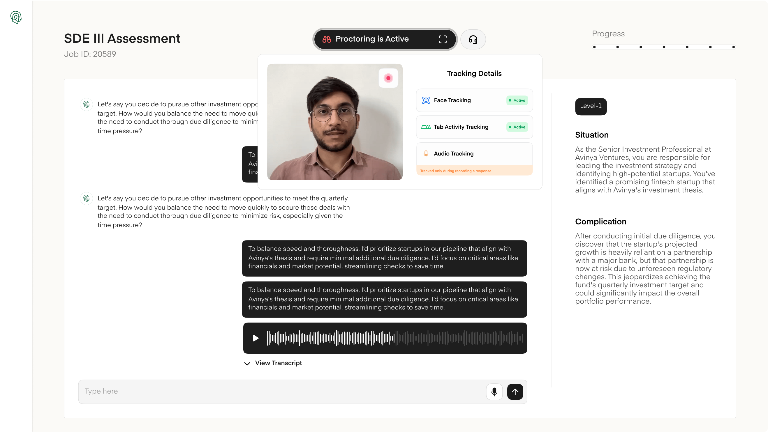 Assess cultural fit through live assessments